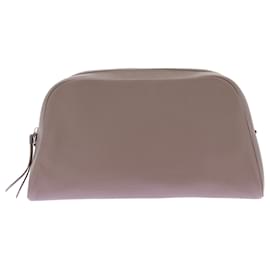 Autre Marque Borsa pochette taupe in pelle