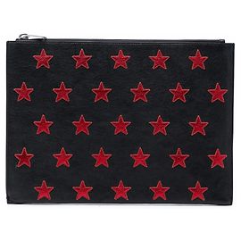 Pouch per tablet Star Rider in pelle nera Saint Laurent