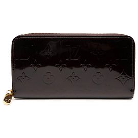 Louis Vuitton Purple Monogram Vernis Zippy Long Wallet