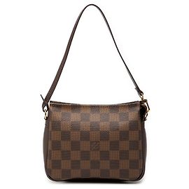 Trousse Pochette Damier Ebene Marrone Louis Vuitton