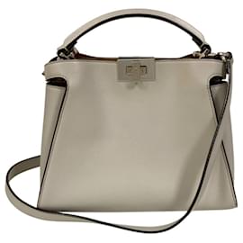 Fendi Peekaboo Iconic Essential 2-Way Handbag in Gray