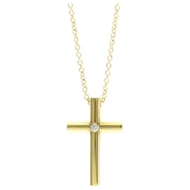 Tiffany Kreuz-Diamant-Anhänger-Halskette - Tiffany & Co