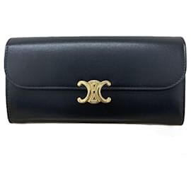 Céline Celine Macadam Triomphe Folded Wallet White ref.1468422