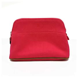 Hermès Pochette Bolide 20 in tela rosa