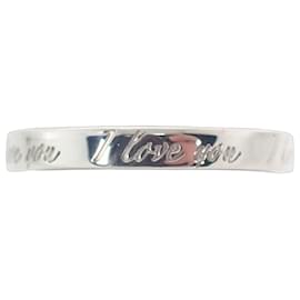 Tiffany & Co Tiffany 925 Notes Narrow I Love You Band Ring