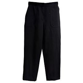 Fendi tapered Hosen mit Taschen aus schwarzer Wolle