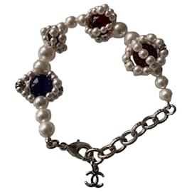 Chanel Perlenarmband weiß