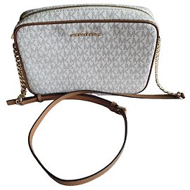 Michael Kors Jet Set Borsa in Tela Rivestita Marrone