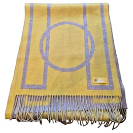 Sciarpa Hermès in Cashmere Giallo Oro