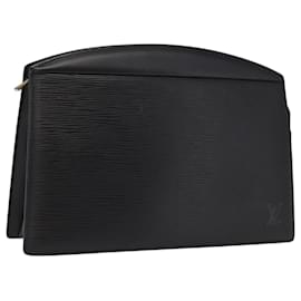 LOUIS VUITTON Pochette Crete Epi Nera M48402 LV Auth 170190