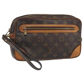 LOUIS VUITTON Clutch Marly Dragonne GM Monogram M51825 LV Auth ka2175