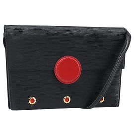 Borsa a Spalla LOUIS VUITTON Epi Hublot Nera Rossa M52557 LV Auth 170099