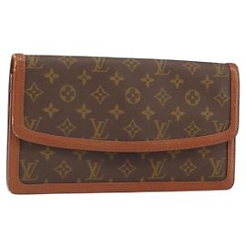 LOUIS VUITTON Pochette Monogram Dam GM Borsa Clutch M51810 LV Auth ka2134
