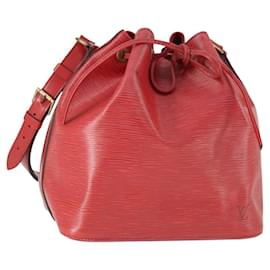 LOUIS VUITTON Borsa a Spalla Epi Noe Rossa M44007 LV Auth 169357