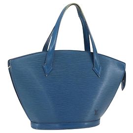 LOUIS VUITTON Bolso de Hombro Epi Saint Jacques Azul M52275 LV Auth 169873