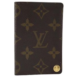 LOUIS VUITTON Monogram Porto Cartes Crdit Pression Estuche de Tarjetas M60937 Auth hk3430