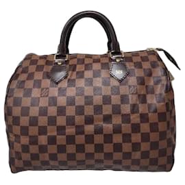 Borsa Speedy 30 in tela Damier di LOUIS VUITTON marrone