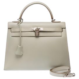 Hermès Borsa HERMES Kelly 32 in Pelle Grigia - 103303