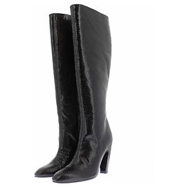 Autre Marque Botas de cuero negras GIA BORGHINI Talla 38