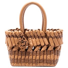 LOEWE Piccola Borsa Tubolare in Nappa Marrone