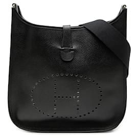 Hermès Black Clemence Evelyne I GM