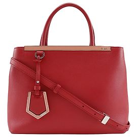 Fendi Petite 2Jours in Pelle Rossa