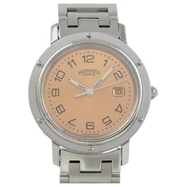 Montre-bracelet Hermès Clipper Quartz avec cadran rose