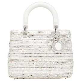 Borsa a mano Dior Lady Canage in tweed Christian Dior