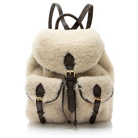 Louis Vuitton Ski-Rucksack aus Shearling-Monogramm-Canvas