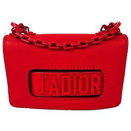 Mini borsa a tracolla J'Adior rossa in pelle di vitello ultra opaca Christian Dior