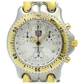 TAG HEUER Relógio Masculino Cronógrafo em Aço Banho de Ouro S35.006