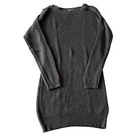 Vestido midi Heloisa Gas gris