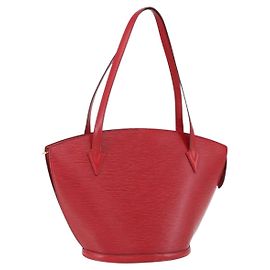 LOUIS VUITTON Borsa a Spalla Epi Saint Jacques Rossa M52277 LV Auth 169112