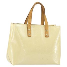 LOUIS VUITTON Borsa a Mano Monogram Vernis Reade PM Perle M91336 LV Auth hk3339