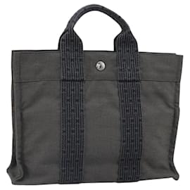 HERMES Borsa a Mano Her Line PM in Tela Grigia Auth 170395 - Hermès