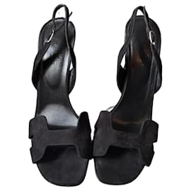 Sandali Holy 105 di Hermès in suede nero