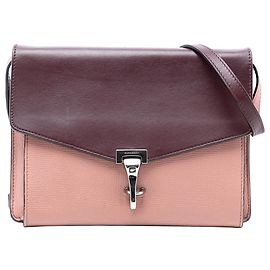 Borsa a tracolla Macken in pelle bicolore rossa Burberry