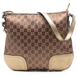 Borsa a tracolla Princy in tela GG marrone di Gucci