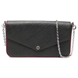 Pochette Felicie Epi Preto Louis Vuitton