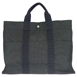 Hermès Borsa tote in tela grigia Hermes Air Line MM