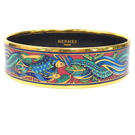 Bracelet jonc en métal/émail Hermès