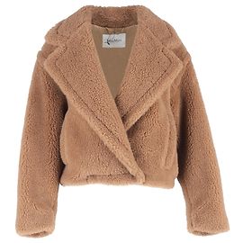 Giacca in pelliccia Gardone Max Mara in pelo di cammello marrone