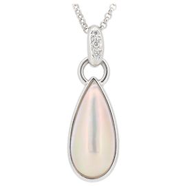 Collar Colgante de Perla K14WG Tasaki