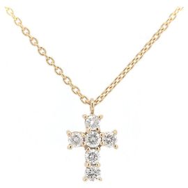 Autre Marque Collana Croce in Diamante Vendome Aoyama Au750