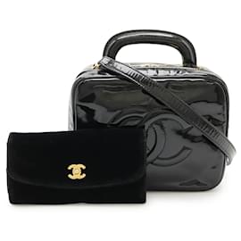 Borsa 2 in 1 in pelle verniciata Chanel Coco Mark