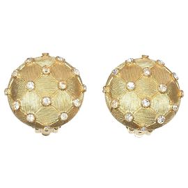 Autre Marque Orecchini vintage in strass Nina Ricci