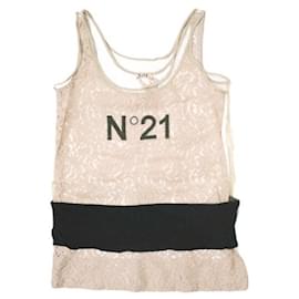 Autre Marque N21 Tüll-Spitzen-Top