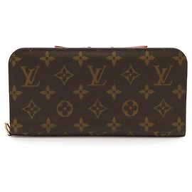 Runder Langer Geldbeutel Monogram Ansolite Louis Vuitton in Rose Pop