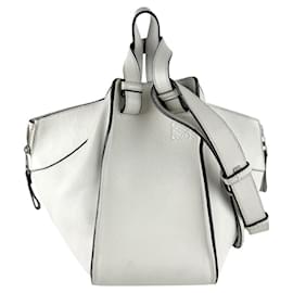 Borsa a Spalla Hammock Loewe in Pelle Bianca