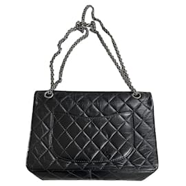 Borsa Chanel 2.55 in pelle nera media
